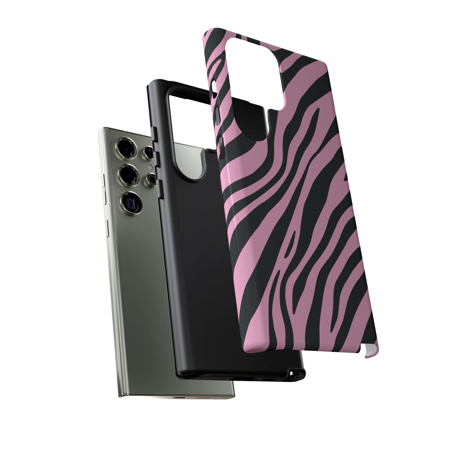 Modern Blush Zebra Print Phone Case