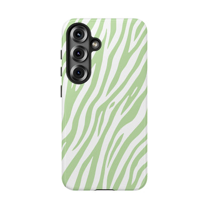 Mint Tiger Print Phone Case
