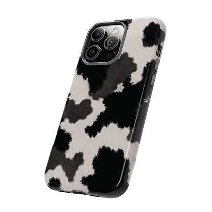 Modern Monochrome Cow Print Phone Case