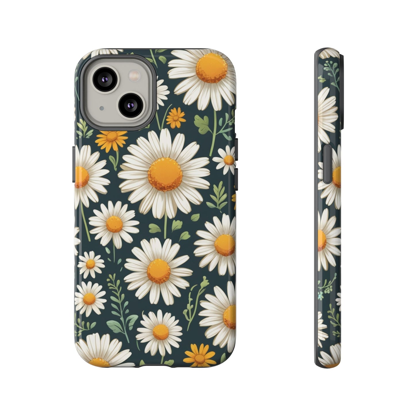 iPhone 14 / Glossy Phone Case - Daisies Floral Pattern 3 Phone Case