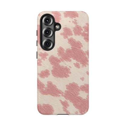 Pretty Blush Cow Print Phone Case
