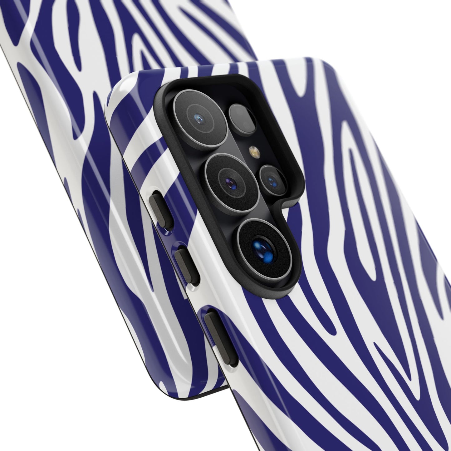 Graphic Blue Tiger Print Phone Case