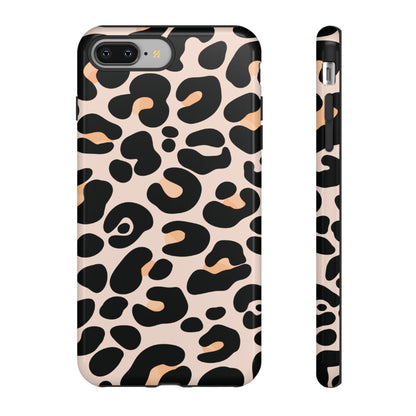 Elegant Peach Leopard Print Phone Case