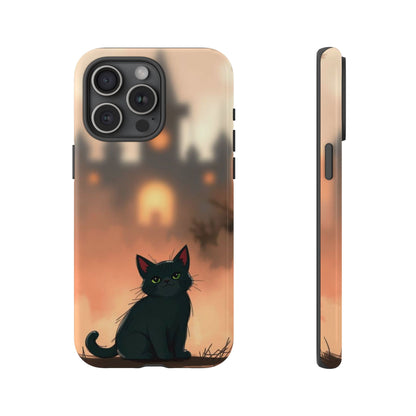 Cute Gothic Cat Design Phone Case - Multicolor Phone Case - iPhone 15 Pro Max / Glossy