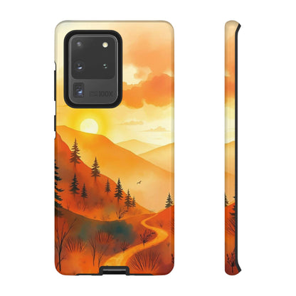 Golden Sunset Design Phone Case - Multicolor Phone Case - Samsung Galaxy S20 Ultra / Glossy