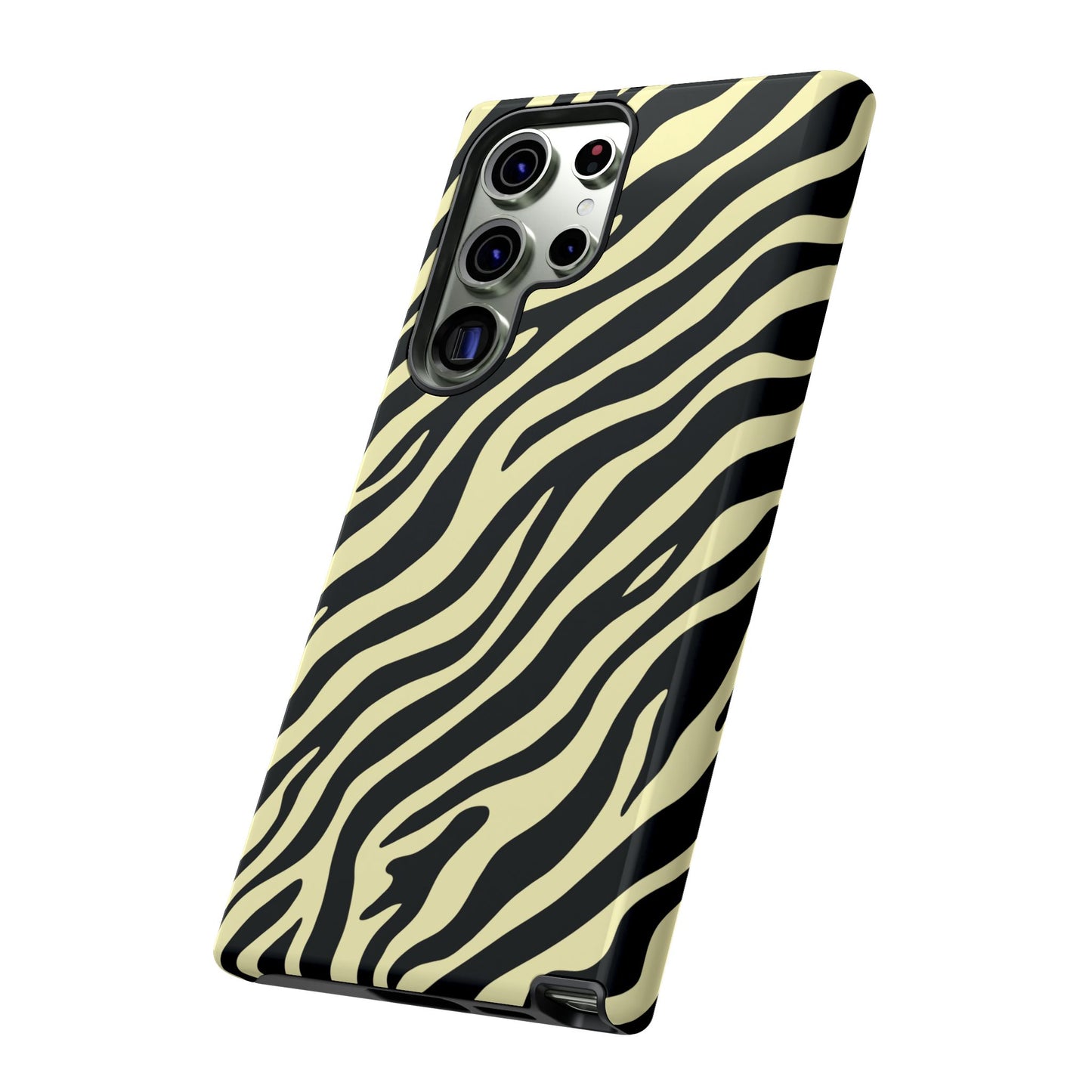 Stylish Neutral Zebra Print Phone Case