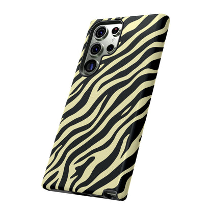 Stylish Neutral Zebra Print Phone Case