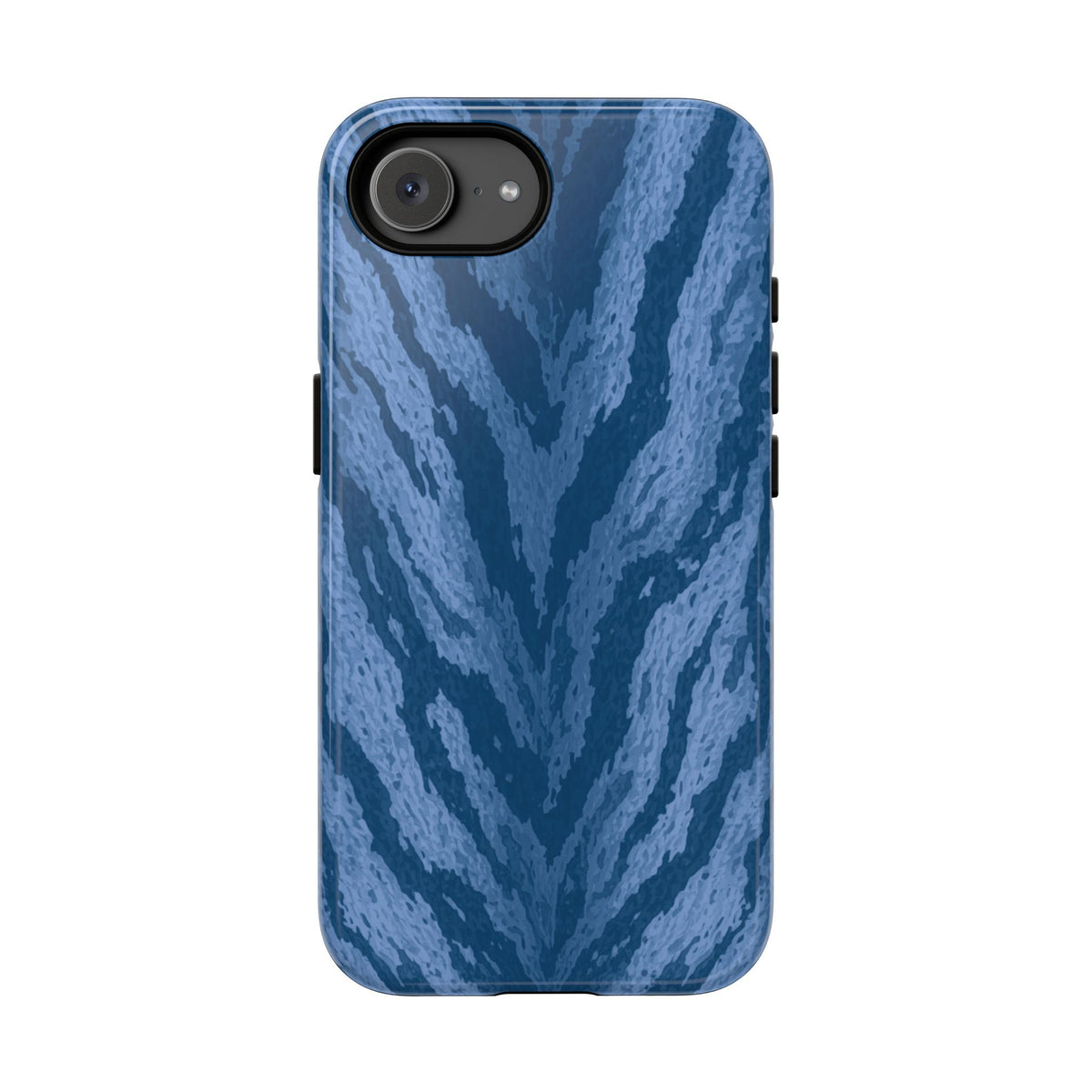 Coastal Tiger Print Phone Case - Blue Phone Case - iPhone 17e / Glossy