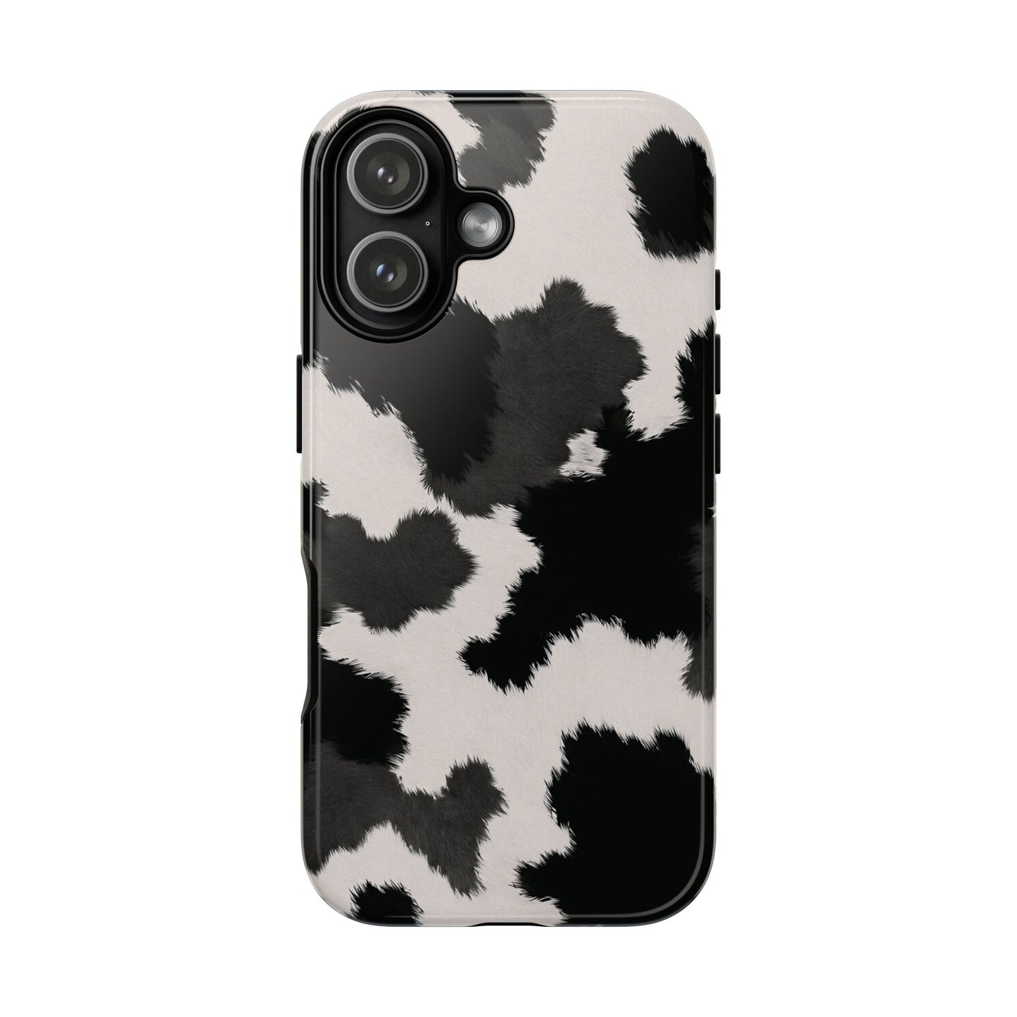 Modern Monochrome Cow Print Phone Case