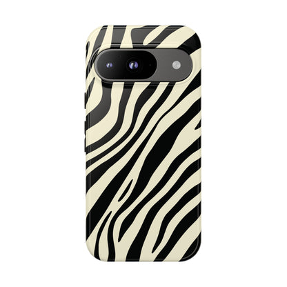 Modern Neutral Zebra Print Phone Case