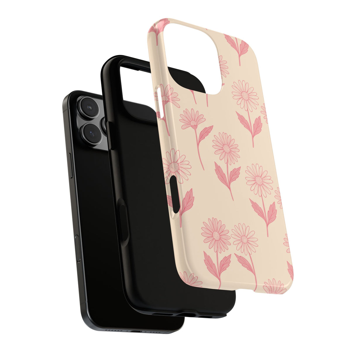 Pretty Pink Daisy Pattern Phone Case