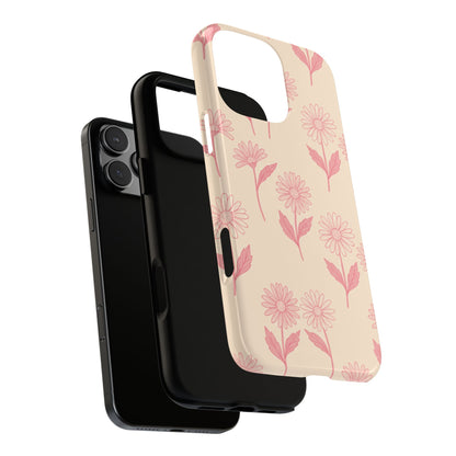 Pretty Pink Daisy Pattern Phone Case