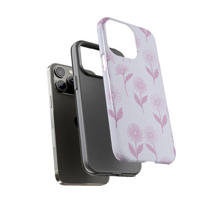 Pretty Lilac Daisy Pattern Phone Case