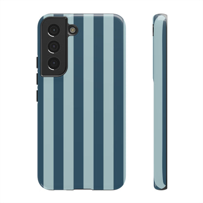 Blue Stripe Pattern Phone Case - Blue Phone Case - Samsung Galaxy S22 / Glossy