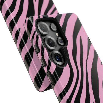 Modern Blush Zebra Print Phone Case