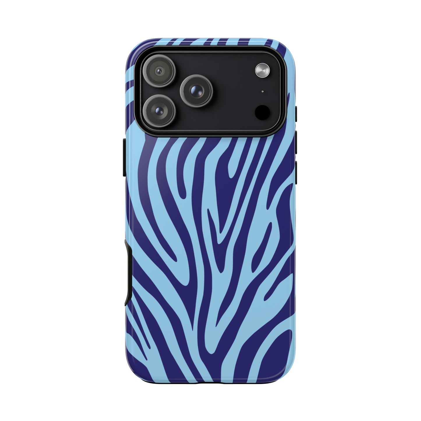 Boutique Sky Blue Tiger Print Phone Case