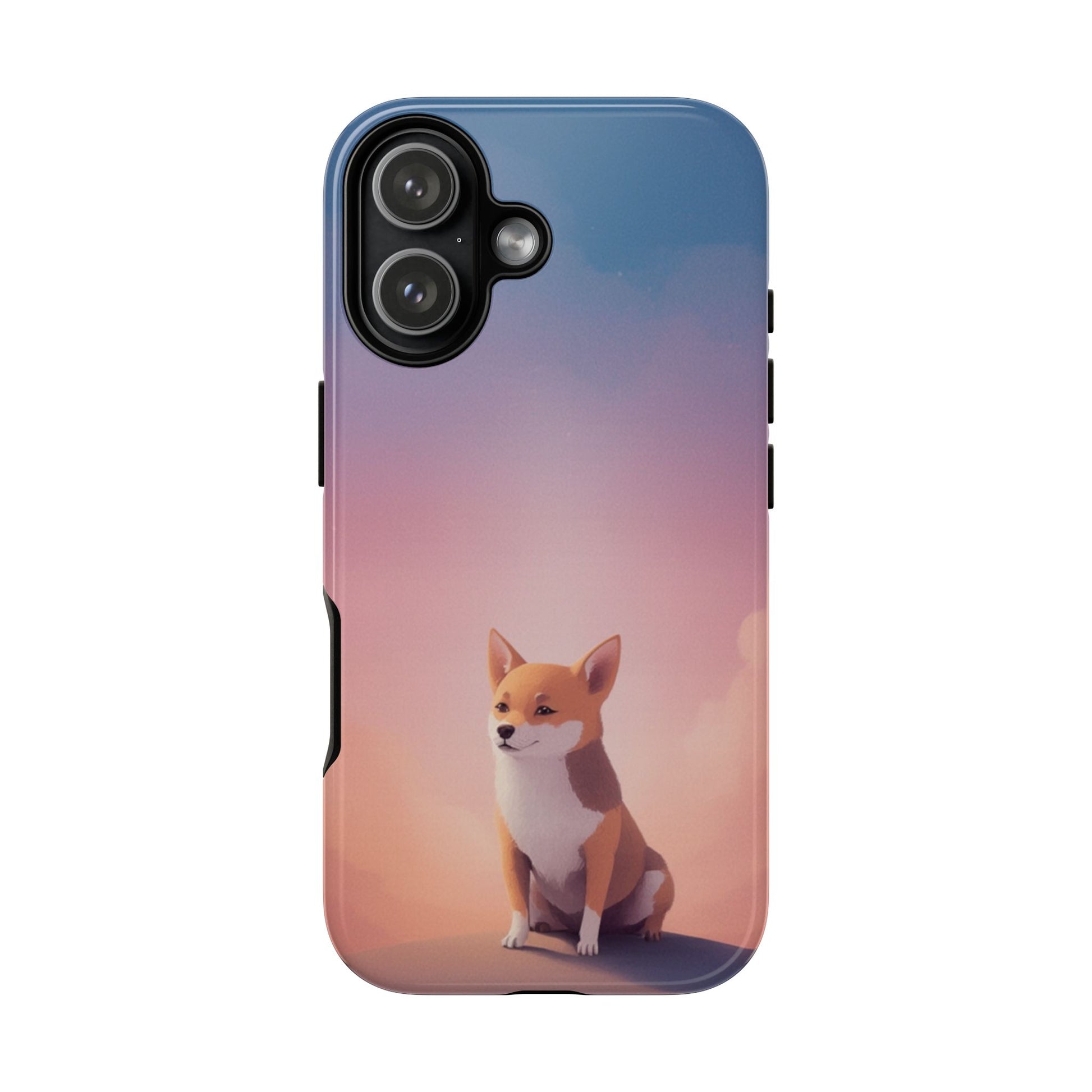 iPhone 17 / Glossy Phone Case - Cute Dog & Cloud Design ’Good Doggo’ Phone Case