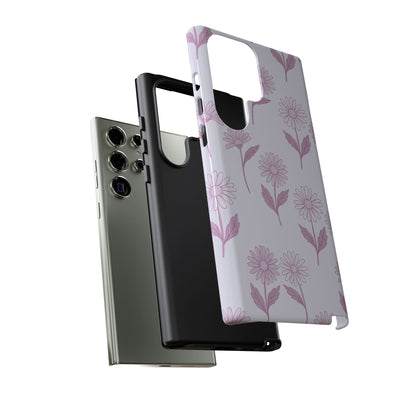 Pretty Lilac Daisy Pattern Phone Case