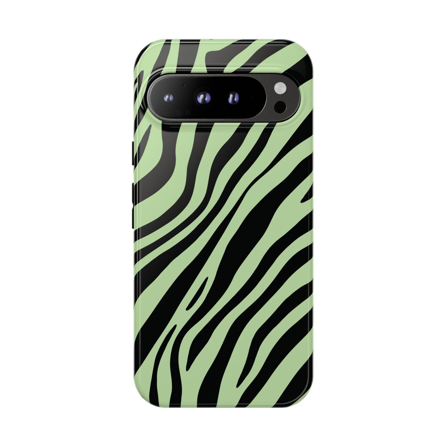 Modern Mint Zebra Print Phone Case