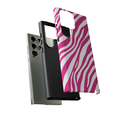 Modern Hot Pink Zebra Print Phone Case