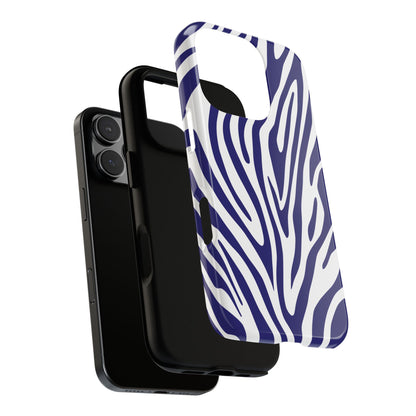 Graphic Blue Tiger Print Phone Case