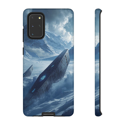 Samsung Galaxy S20+ / Glossy Phone Case - Frozen Alien Wreckage Sci-fi Phone Case