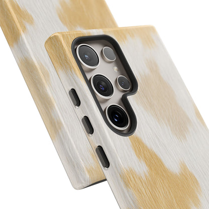 Golden Honey Cow Print Phone Case