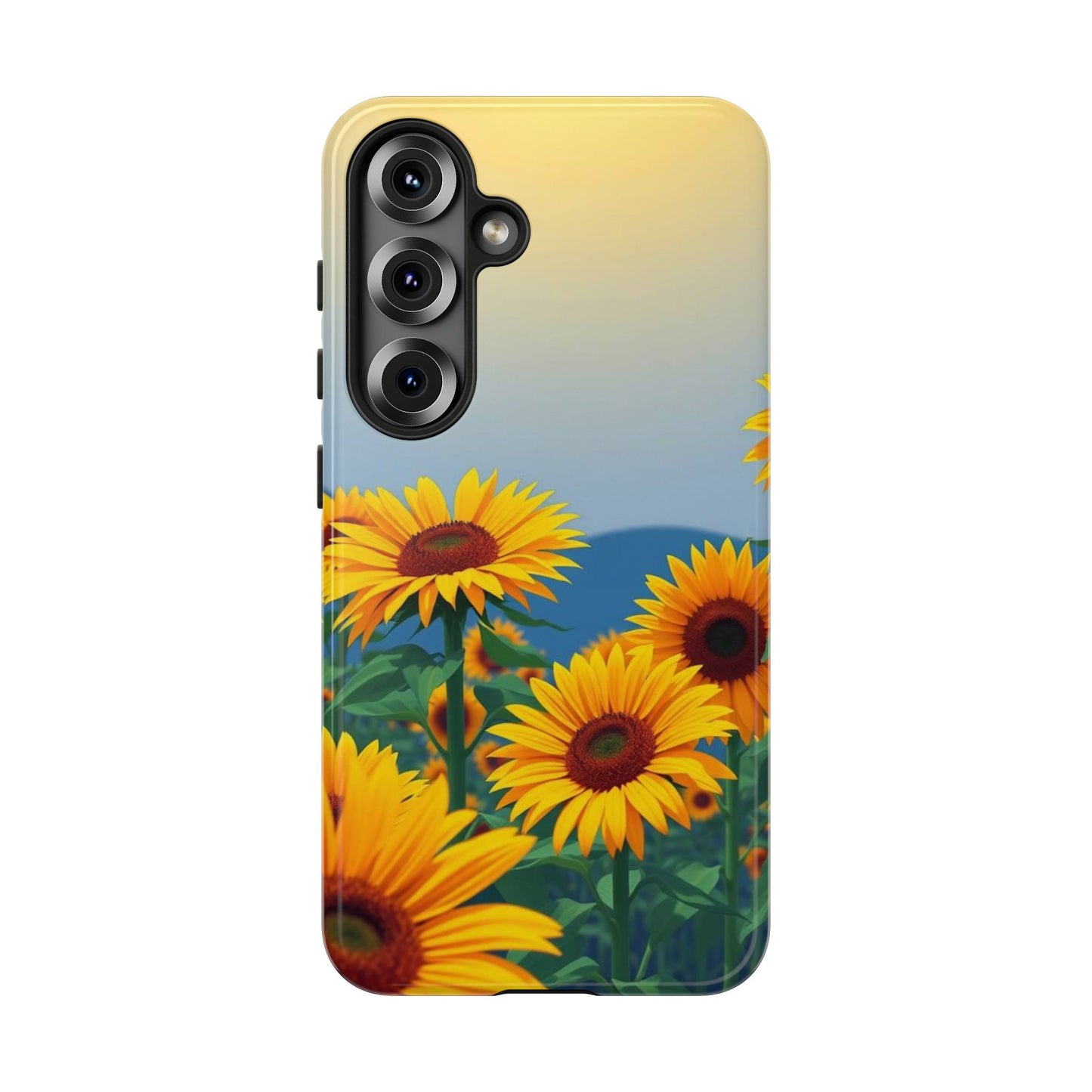 Samsung Galaxy S25 / Glossy Phone Case - Sunflowers Design Phone Case