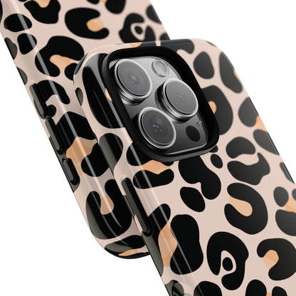 Elegant Peach Leopard Print Phone Case