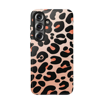 Elegant Peach Leopard Print Phone Case