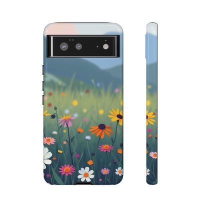 Vibrant Meadow Design Phone Case - Multicolor Phone Case - Google Pixel 6 / Glossy
