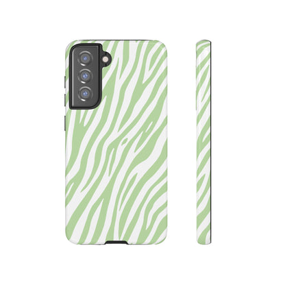Mint Tiger Print Phone Case