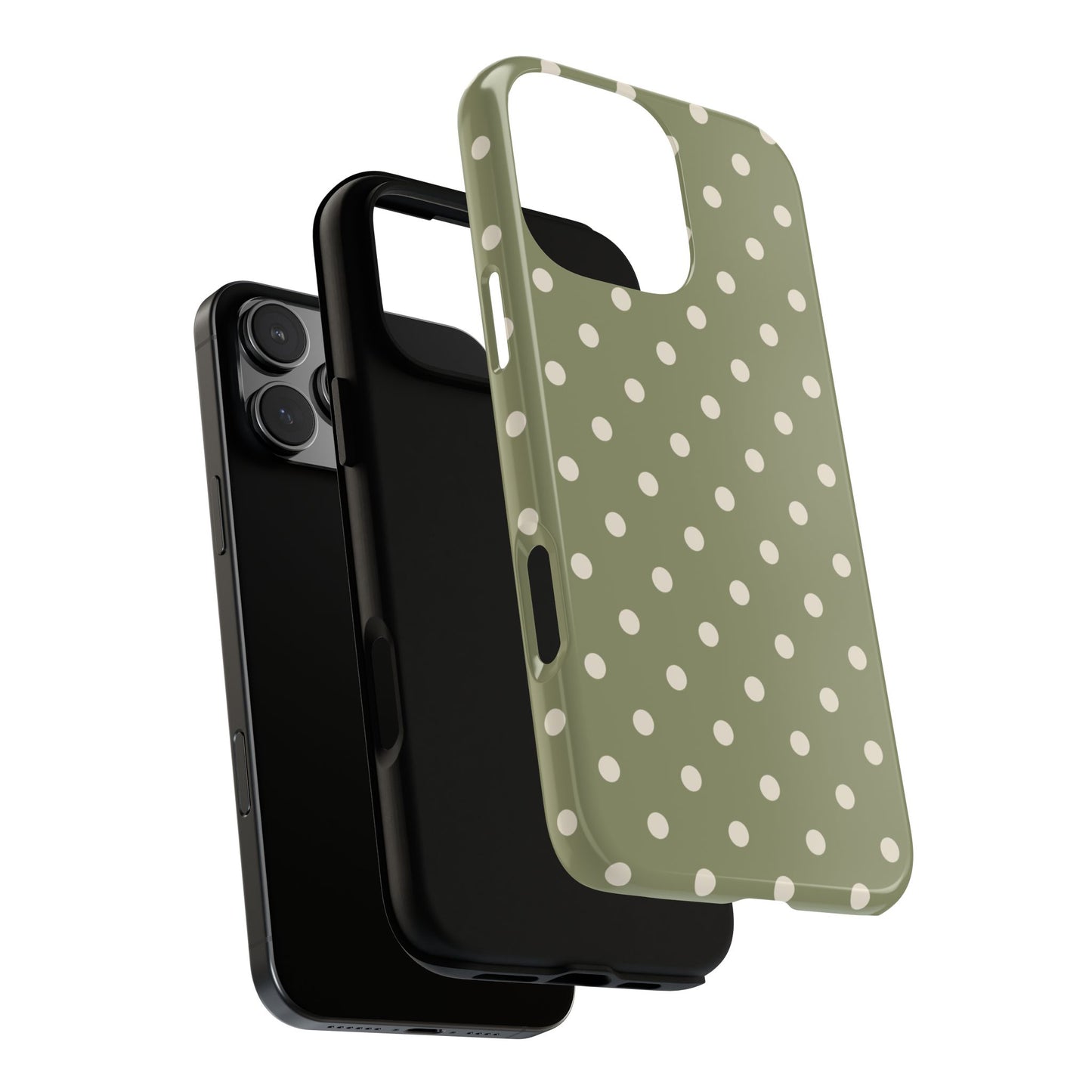 Green & White Dot Pattern Phone Case