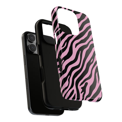 Stylish Blush Zebra Print Phone Case