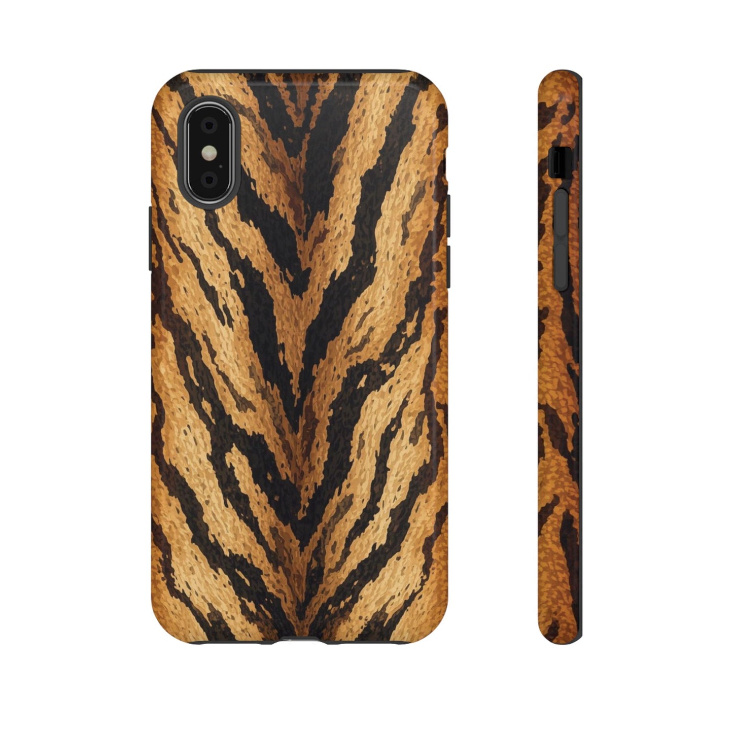 Amber Tiger Print Phone Case