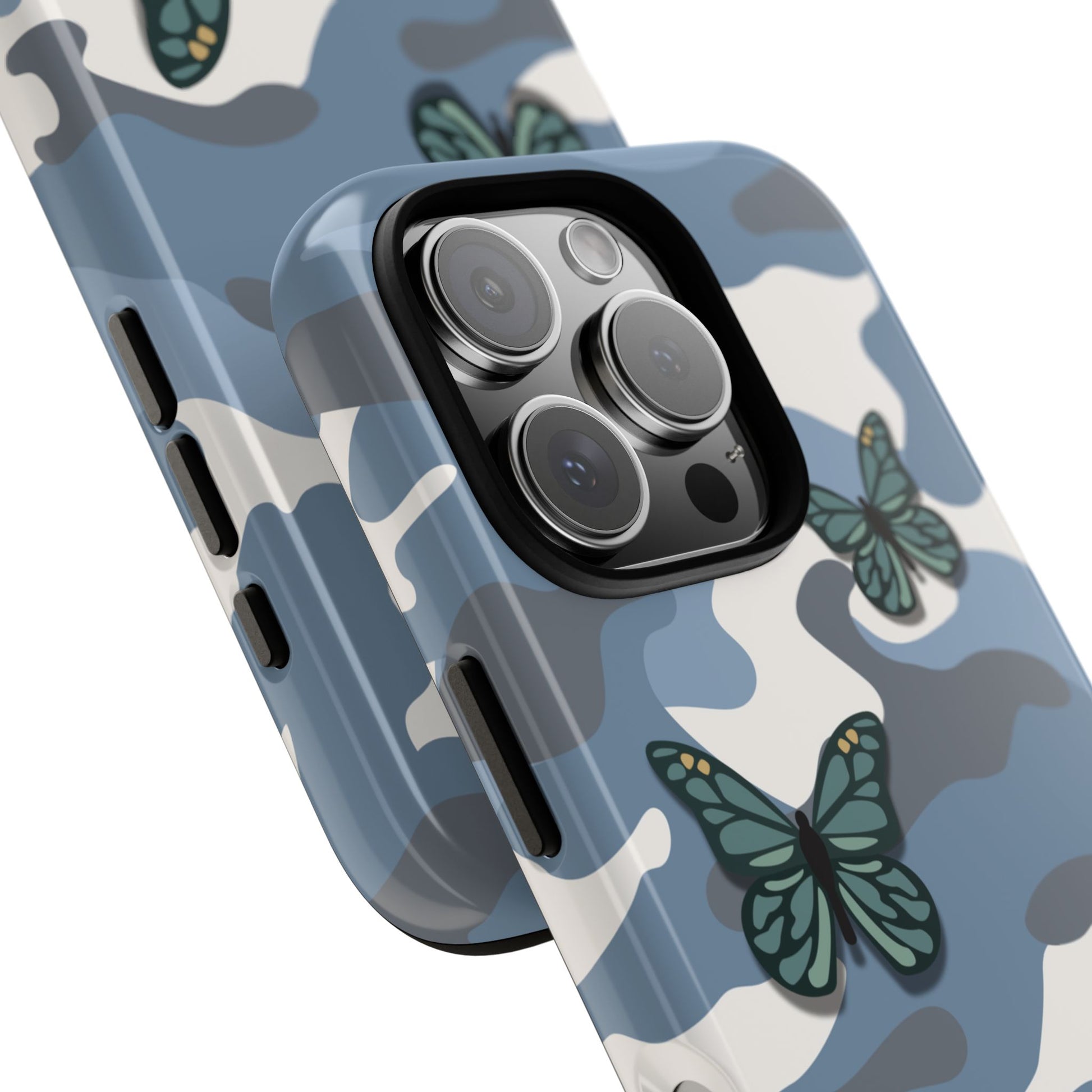 Phone Case - Light Blue Butterfly Camo Phone Case