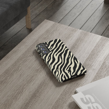 Chic Ivory Zebra Print Phone Case