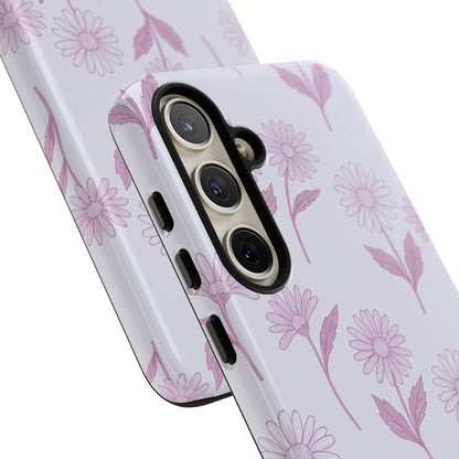 Pretty Lilac Daisy Pattern Phone Case