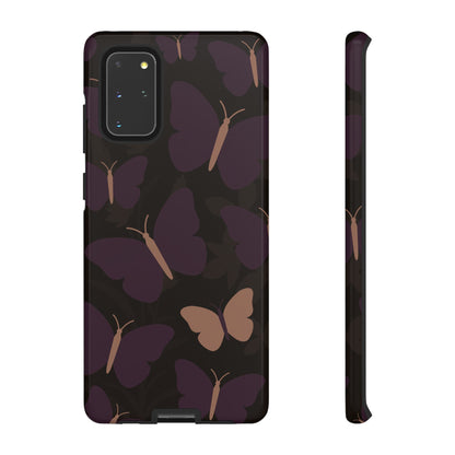 Samsung Galaxy S20+ / Glossy Phone Case - Minimalist Purple Butterfly Pattern Phone Case