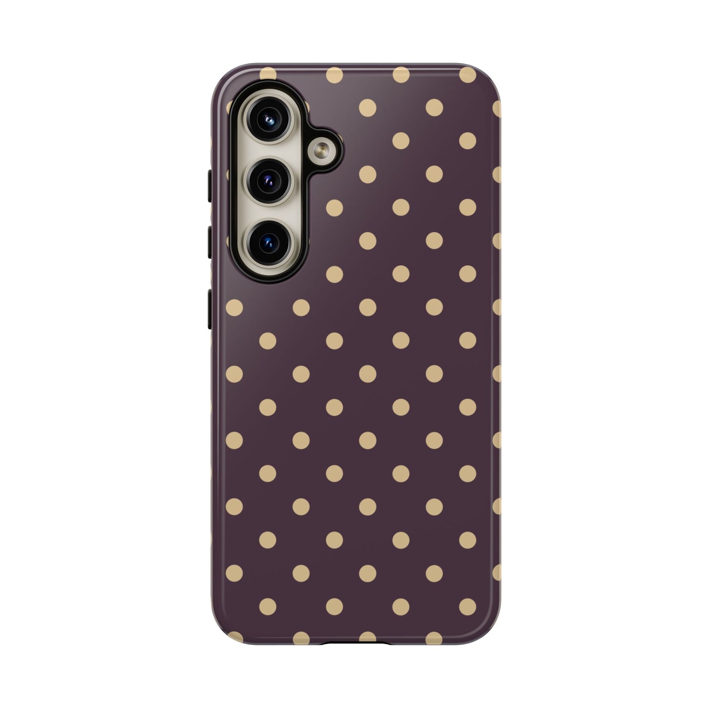 Purple with Yellow Dot Pattern Phone Case