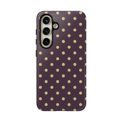 Purple with Yellow Dot Pattern Phone Case