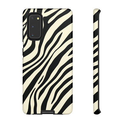 Modern Neutral Zebra Print Phone Case