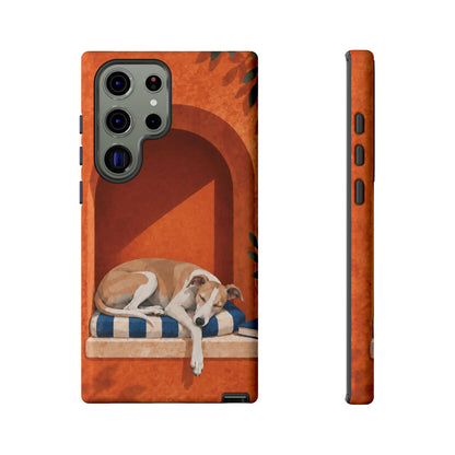 Whippet Siesta Nook Phone Case - Multicolor Phone Case - Samsung Galaxy S23 Ultra / Glossy