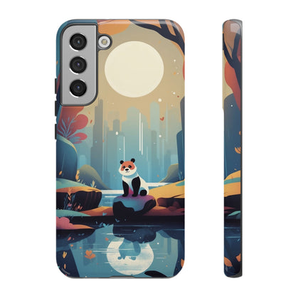 Samsung Galaxy S22 Plus / Glossy Phone Case - Stylised Panda Design Phone Case