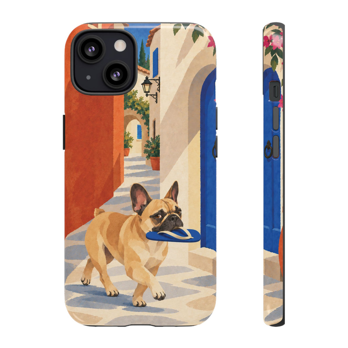 French Bulldog Quiet Lane Phone Case - Multicolor Phone Case - iPhone 13 / Glossy