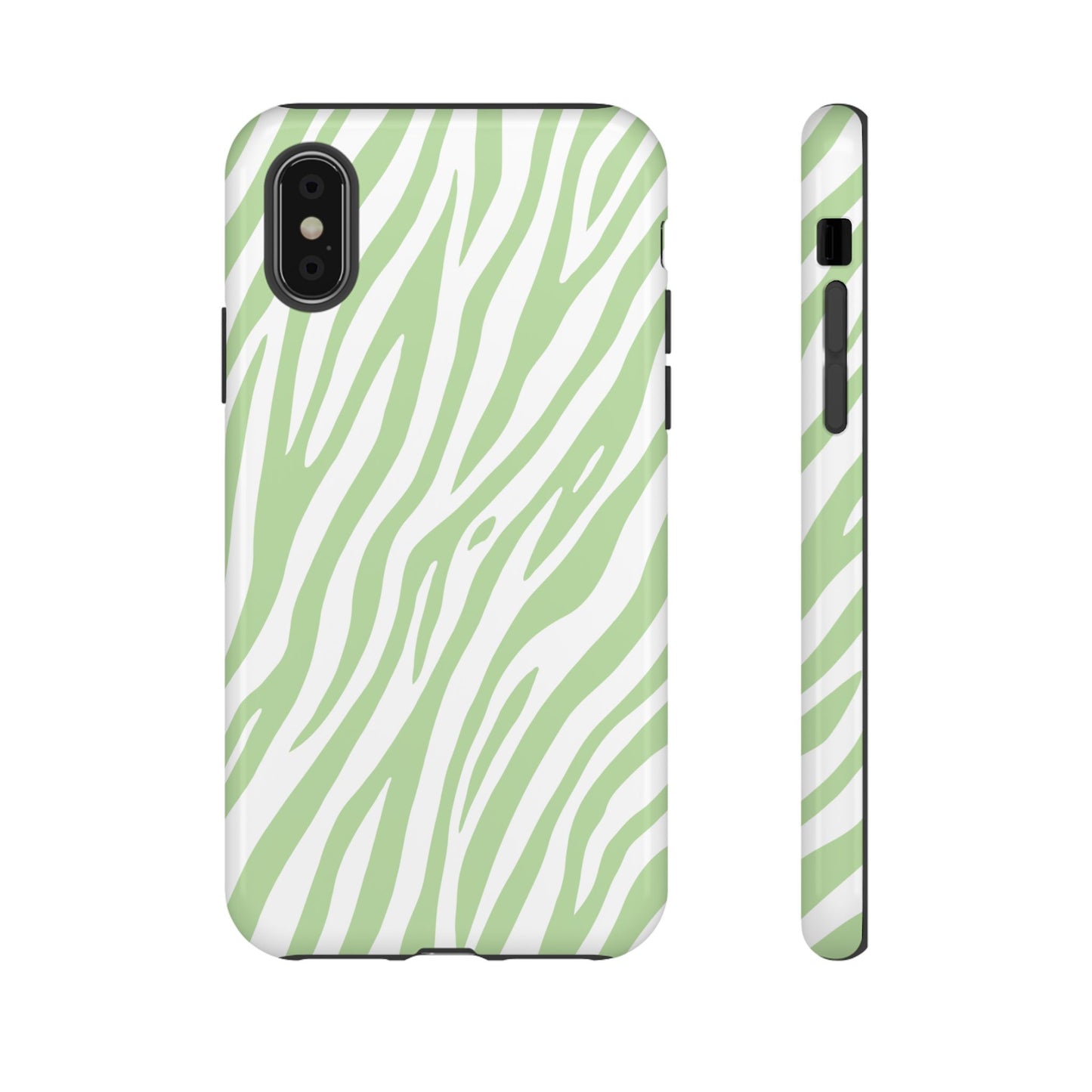 Mint Tiger Print Phone Case