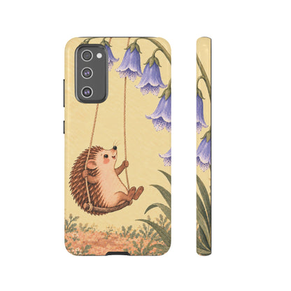 Whimsical Buttercream Hedgehog and Bluebell Phone Case - Yellow Phone Case - Samsung Galaxy S20 FE / Glossy