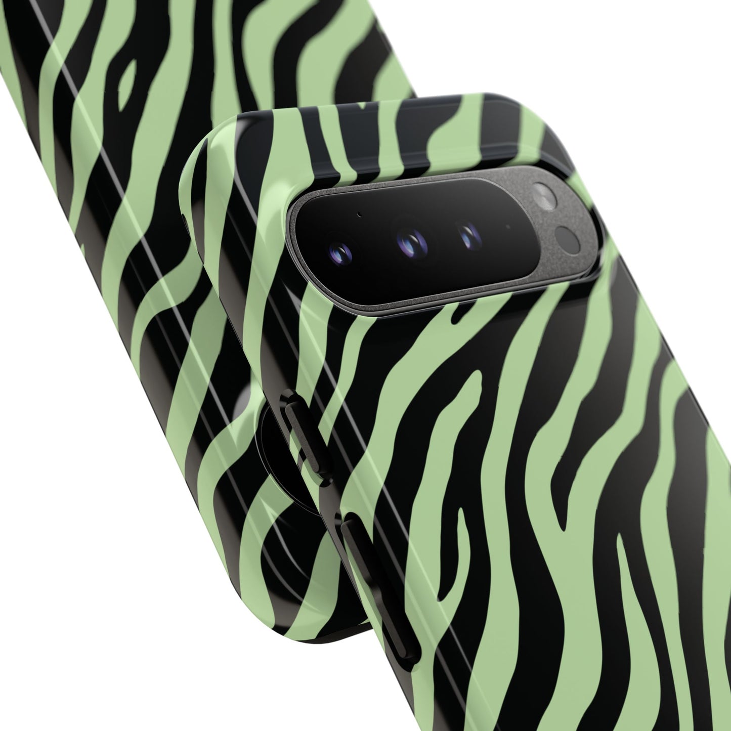 Stylish Mint Zebra Print Phone Case