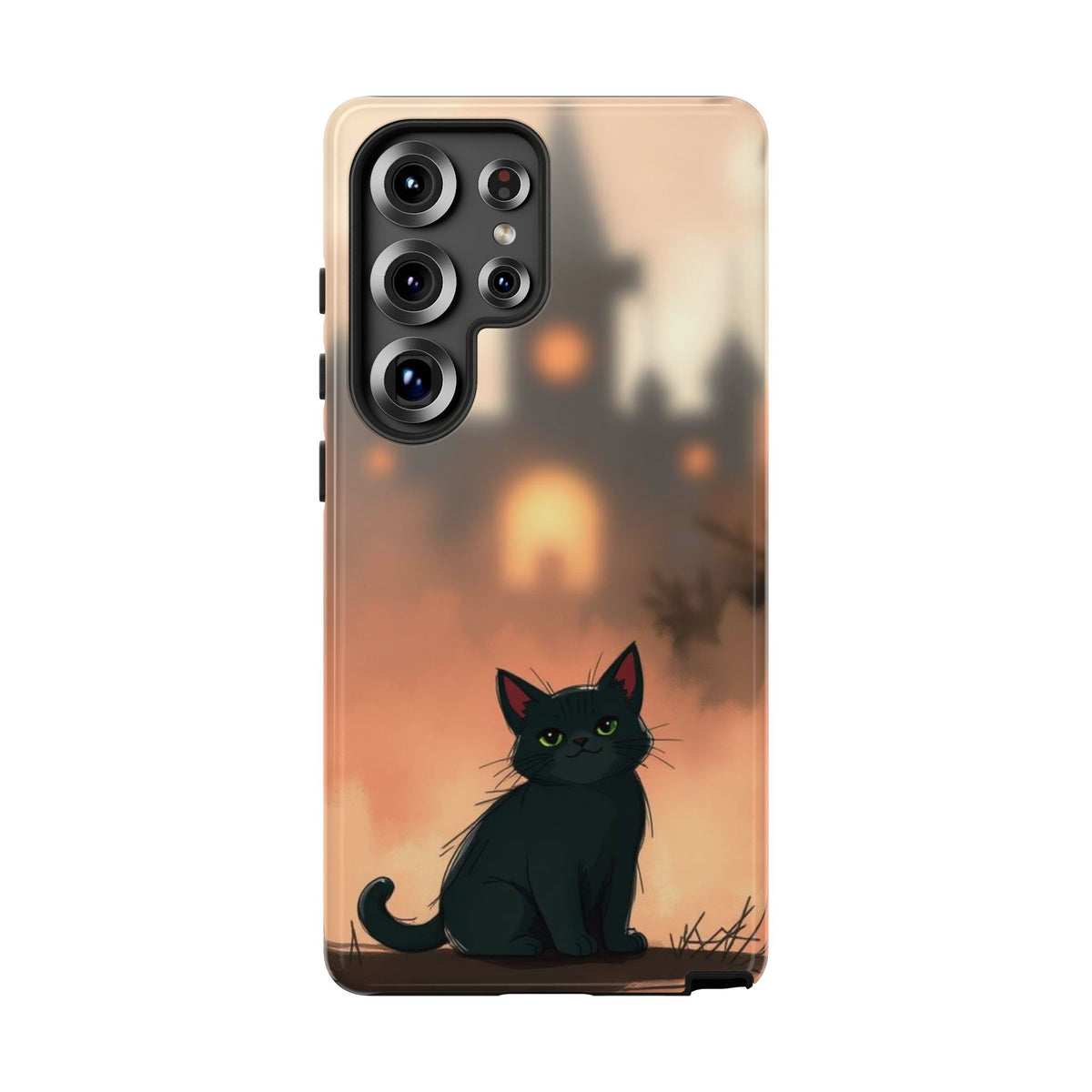 Cute Gothic Cat Design Phone Case - Multicolor Phone Case - Samsung Galaxy S25 Ultra / Glossy