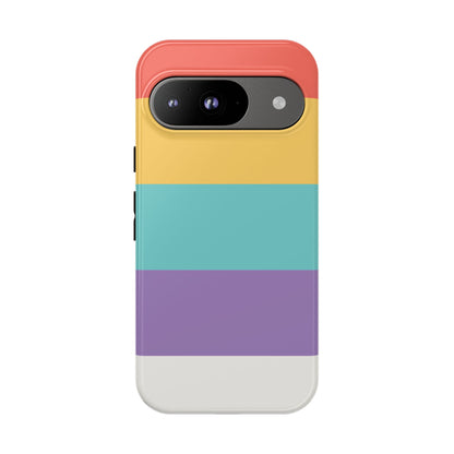 Pastel Rainbow Stripe Pattern Phone Case - Phone Case - Google Pixel 9 / Glossy